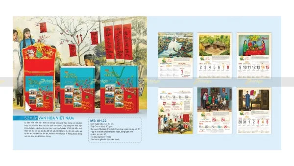 Giới thiệu BST lịch tết An Hảo 2023 giá tốt nhất thị trường 