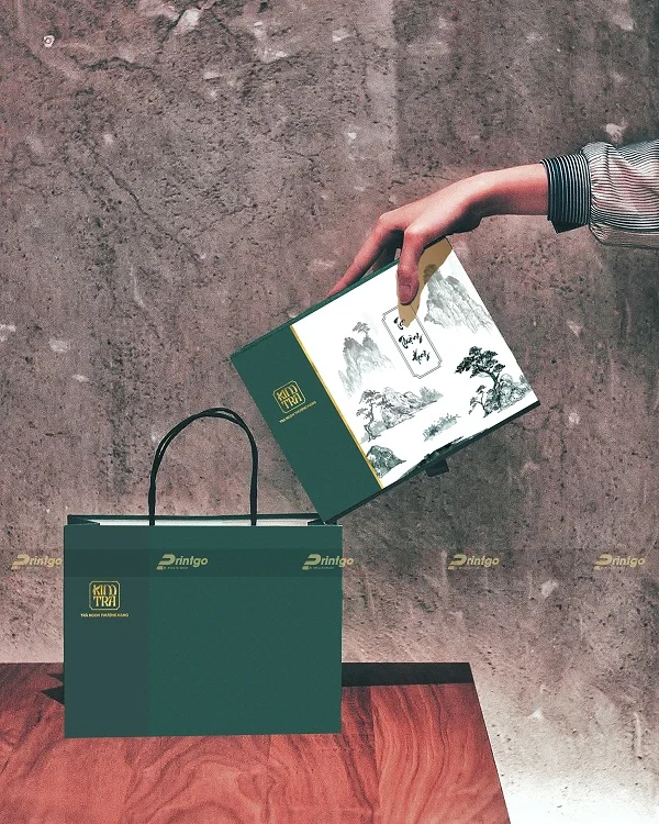 Kim Trà và Printgo: Xây dựng bộ nhận diện thương hiệu cho thương hiệu trà cao cấp