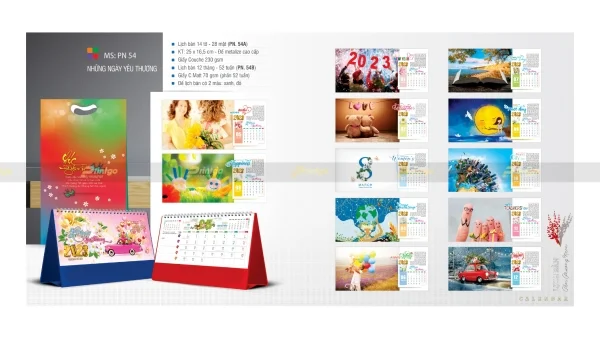 Sở hữu ngay 100+ bộ lịch để bàn Song Hành 2023 giá tốt nhất thị trường 