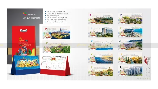 Sở hữu ngay 100+ bộ lịch để bàn Song Hành 2023 giá tốt nhất thị trường 