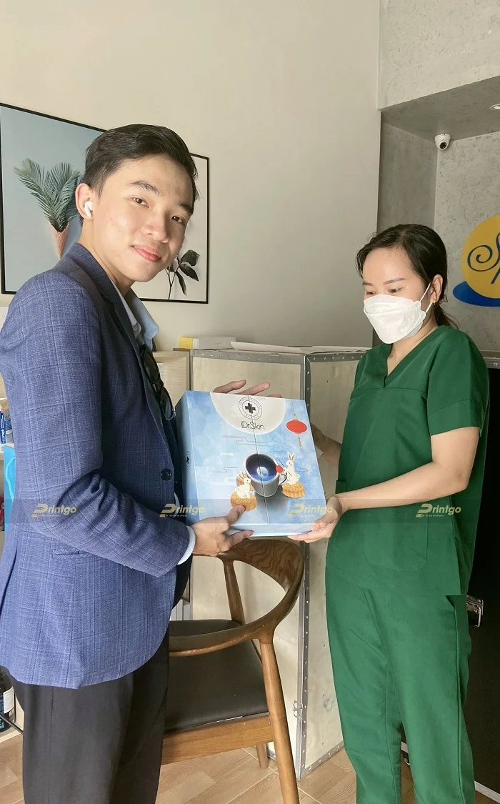 IDR.SKIN và Printgo: Thiết kế và in hộp quà trung thu đón tết trăng tròn thêm hạnh phúc
