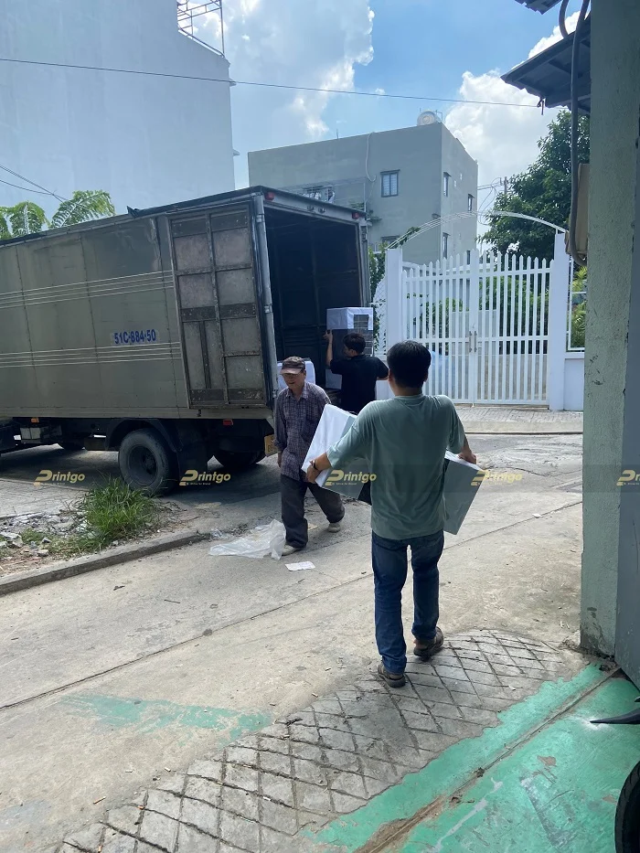 Hình ảnh xưởng sản xuất và gia công chuyên hộp cứng tại TP HCM của Printgo