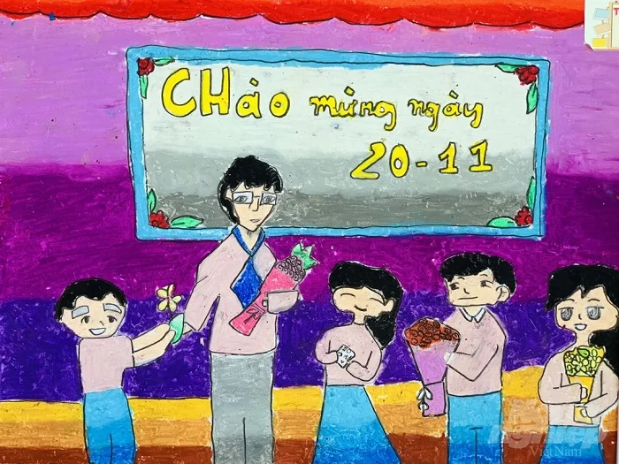 Bật mí cách vẽ tranh 20-11 đơn giản, đẹp và ý nghĩa tri ân thầy, cô