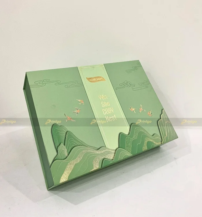 Gia côn ép kim tên thương hiệu và thúc nổi chi tiết