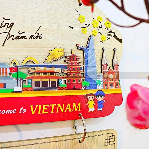 Mẫu lịch gỗ để bàn 2022