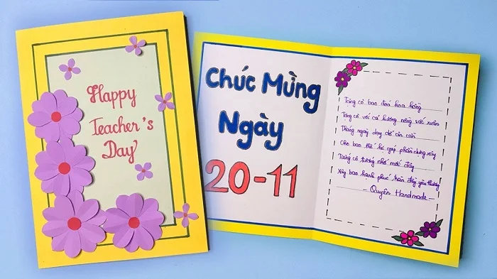 Tổng hợp những cách làm thiệp 20 tháng 11 đơn giản, hot nhất hiện nay
