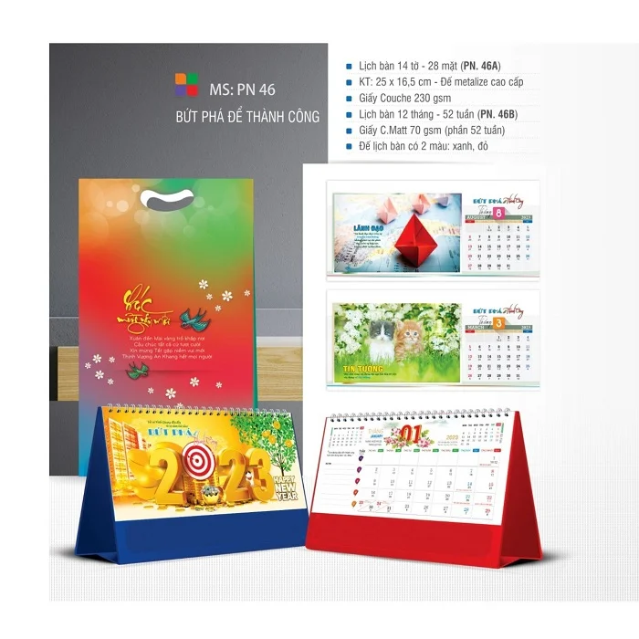 Lịch để bàn Bứt phá để thành công