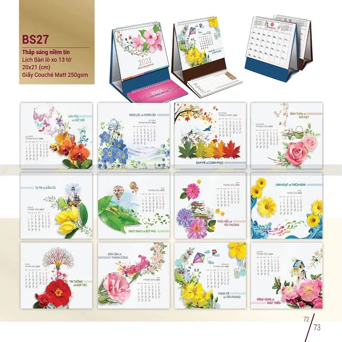 Lịch để bàn Thắp sáng niềm tin
