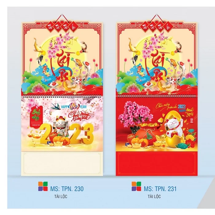 Lịch treo tường Tài lộc