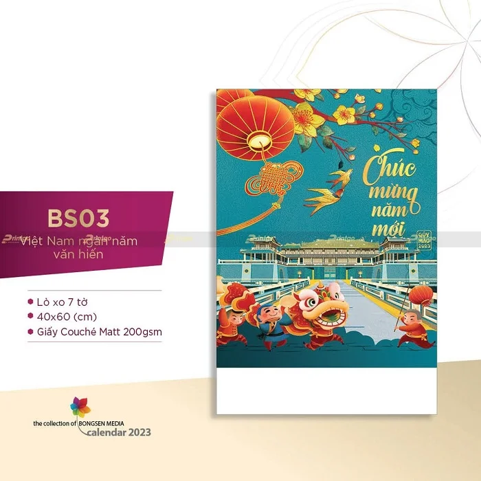 Top 50+ những mẫu lịch treo tường 2025 mới nhất đến từ nhiều đơn vị in ấn uy tín