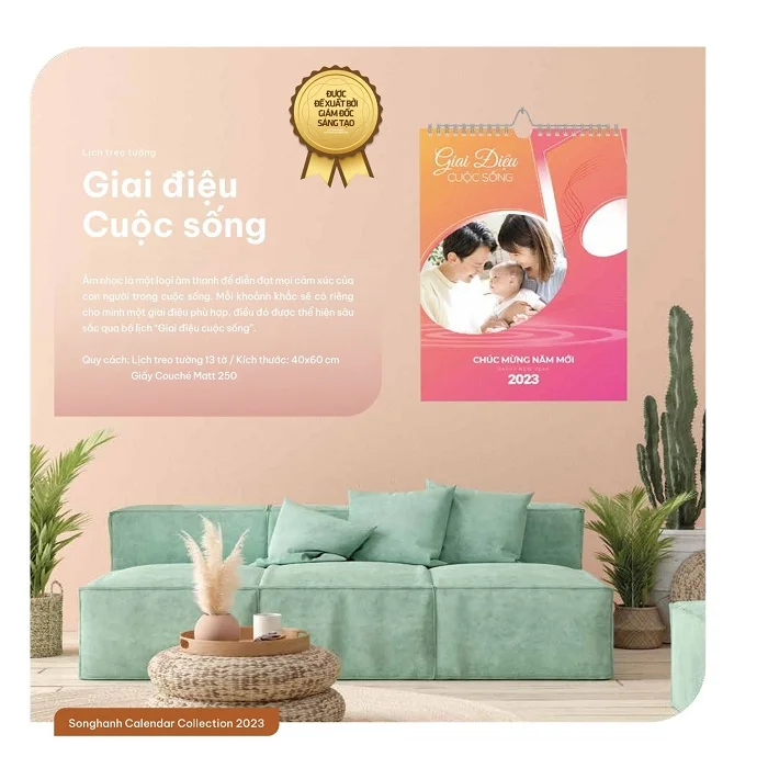 Lịch treo tường Giai điệu cuộc sống