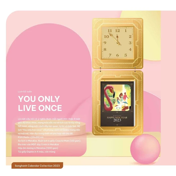 Lịch treo tường You only live once