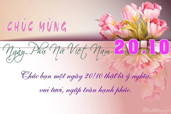 Lời chúc 20/10 thật tinh tế dành tặng crush