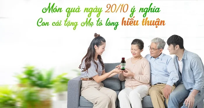 Gửi tặng thuốc bổ cho mẹ dịp 20-10 để tỏ lòng hiếu thuận