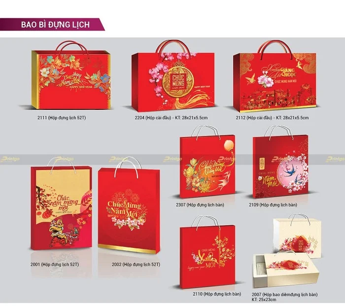 Túi đựng lịch để bàn