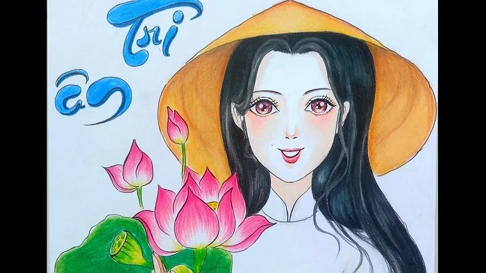 Vẽ chân dung cô giáo để tặng cô nhân ngày 20-11