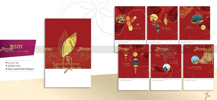 Lịch treo tường Tinh hoa cuộc sống