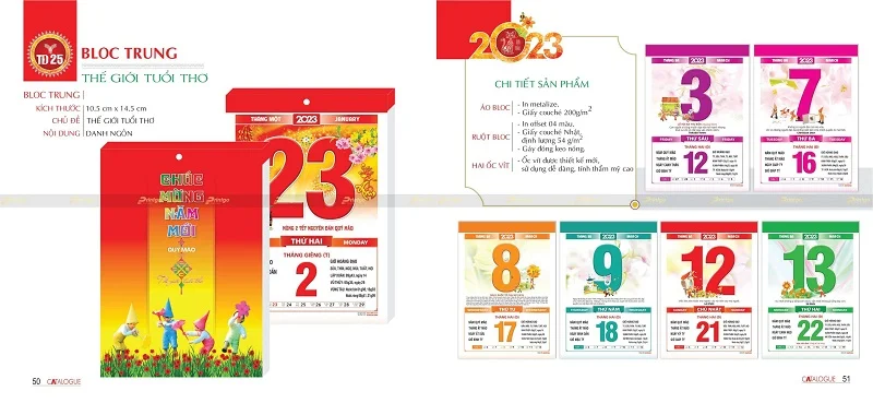 Lịch bloc thế giới tuổi thơ