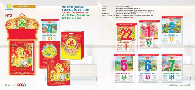 Lịch Bloc Hương sắc Việt Nam