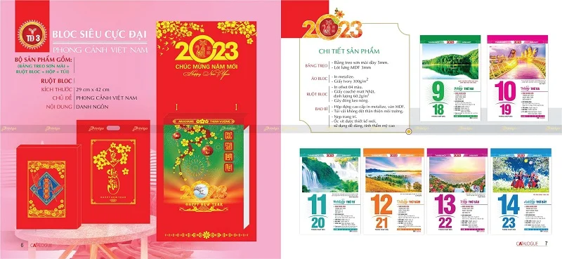 Top10+ bộ sưu tập lịch bloc 2025 HOT nhất, thiết kế độc quyền theo xu hướng 