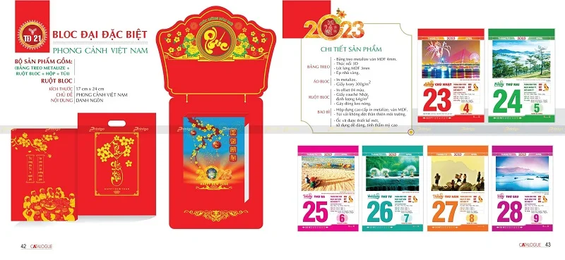 Lịch bloc Phong cảnh Việt Nam