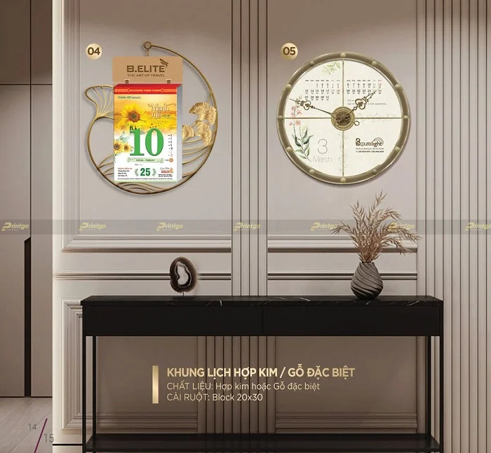 Bộ lịch đặc biệt với thiết kế độc đáo