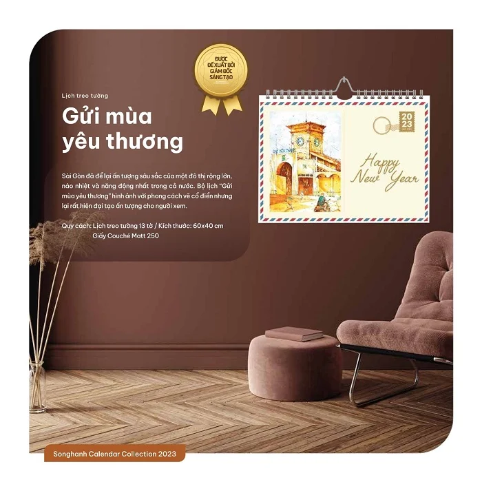 Lịch treo tường Gửi mùa yêu thường