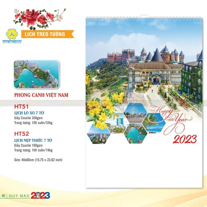 Lịch treo tường Phong cảnh Việt Nam