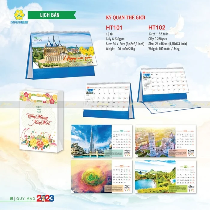 Xem ngay bộ sưu tập lịch để bàn 2025 tiện dụng cho mọi nhà