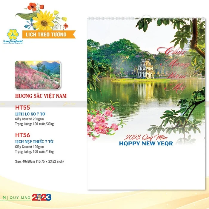 Lịch treo tường Hương sắc Việt Nam