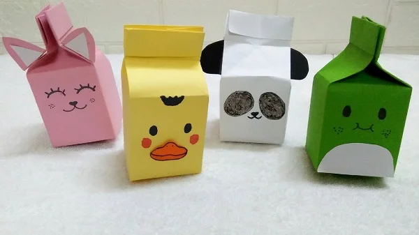 Trang trí hộp sữa cute