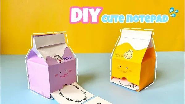 Hộp sữa từ giấy dùng để đựng thiệp