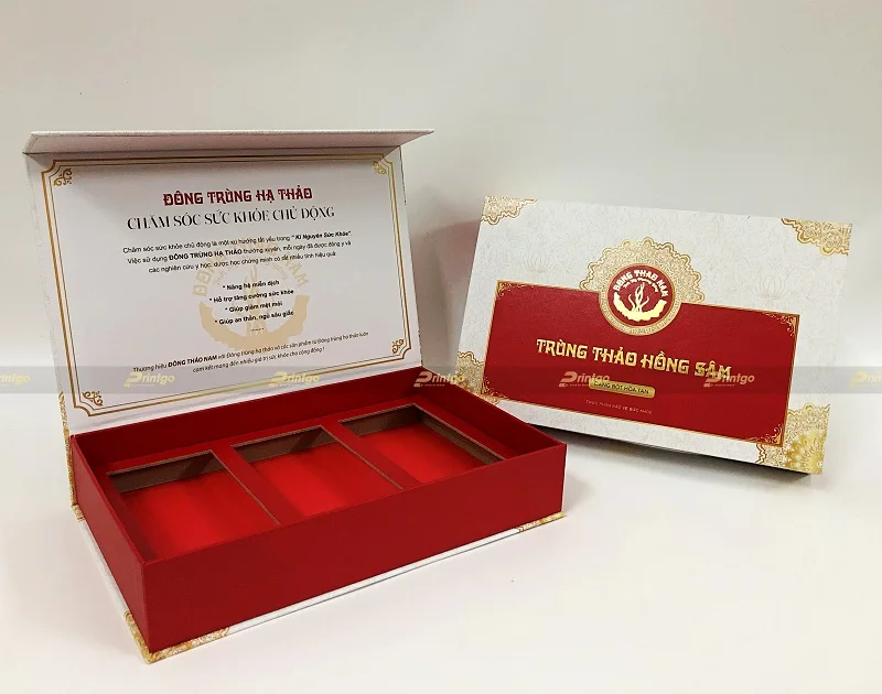 Đông Thảo Nam và Printgo: Thiết kế và sản xuất bộ hộp đựng trùng thảo hồng sâm hút mắt và độc đáo