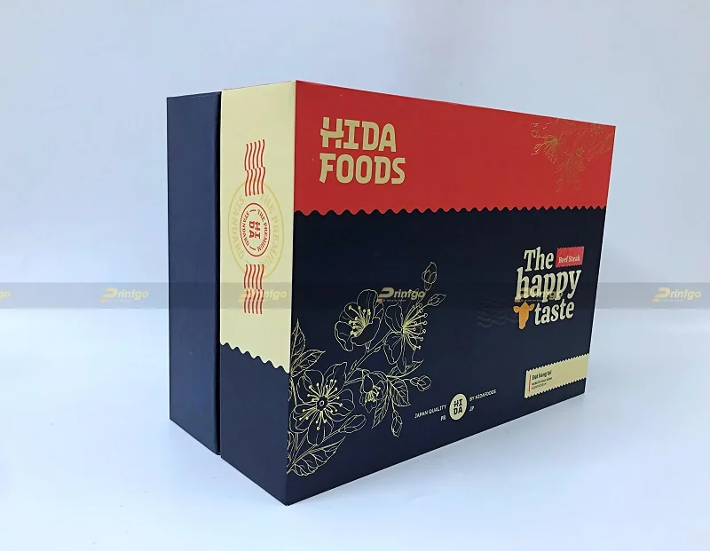 Hình dáng vuông vức của bộ bao bì
