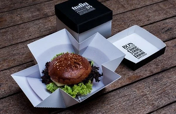 Hộp đựng bánh bao có phần nắp và đáy tách rời
