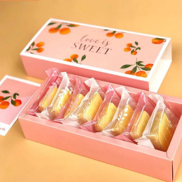 Hộp giấy Ivory đựng bánh quy