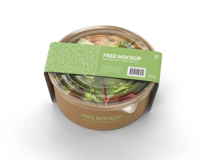 Hộp giấy tròn đựng salad