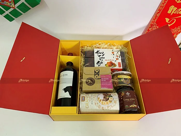 Gợi ý cách trang trí bên trong hộp quà Xuân Cát Tường
