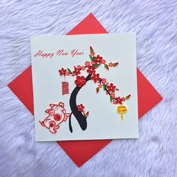 Thiệp chúc mừng năm mới ngộ nghĩnh