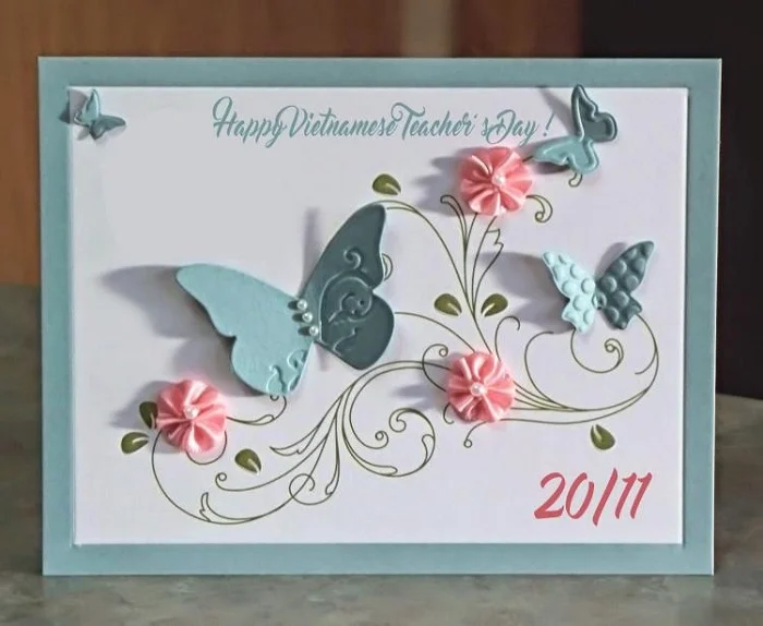 Tự làm thiệp tặng cô dịp 20-11 vô cùng ý nghĩa