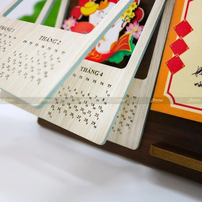 Nội dung các trang lịch đều được thể hiện sắc nét và tỉ mỉ