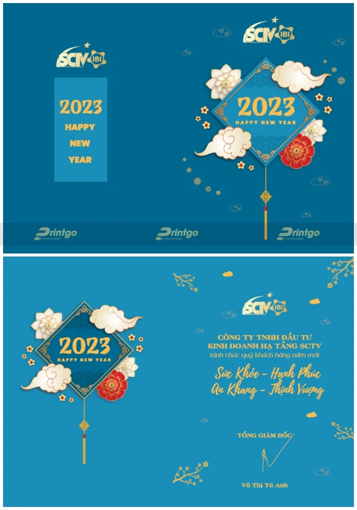 Top 20+ mẫu thiệp chúc mừng năm mới 2022 thiết kế độc quyền bởi Printgo