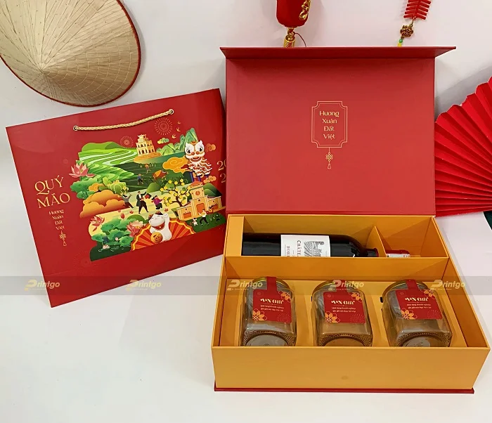 Hộp nam châm nắp cạnh