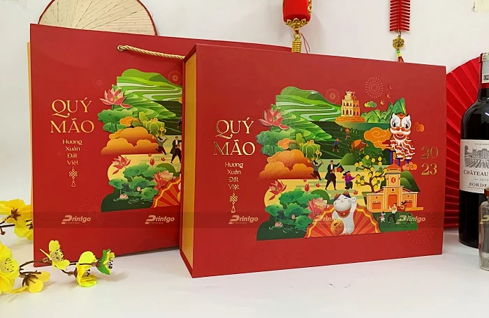 Cận cảnh hôp quà tết Hương Xuân Đất Việt