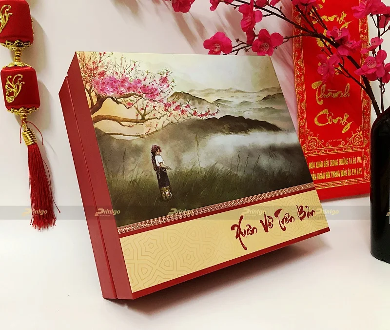 Thiết kế hộp quà tết Xuân về trên Bản lấy cảm hứng từ khung cảnh miền núi phía Tây Nghệ An