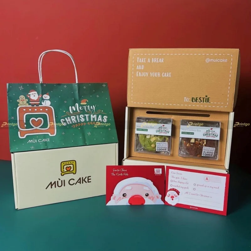 Mùi Cake và Printgo: In hộp đựng bánh cookies trao món quà ấm áp mừng lễ Giáng Sinh 2022