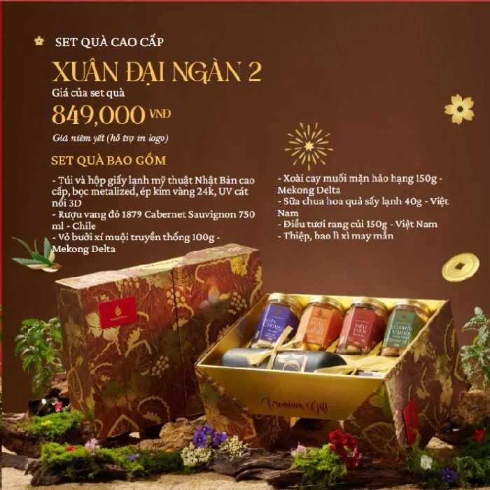 Set quà tết Nông Lâm Food - Xuân Đại Ngàn 2 Set quà tết Nông Lâm Food - Xuân Đại Ngàn 2