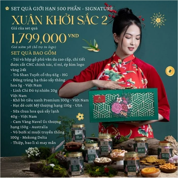 Set quà tết Nông Lâm Food - Xuân Khởi Sắc 2 Set quà tết Nông Lâm Food - Xuân Khởi Sắc 2