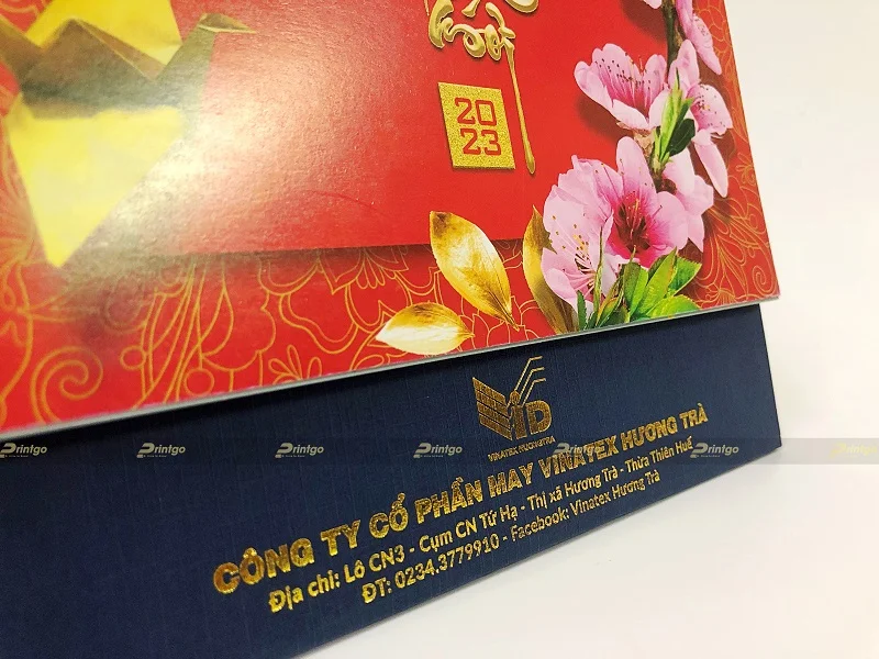 Vinatex Hương Trà và Printgo: In bộ lịch tết chào xuân 2023 mang nhiều dấu ấn thương hiệu