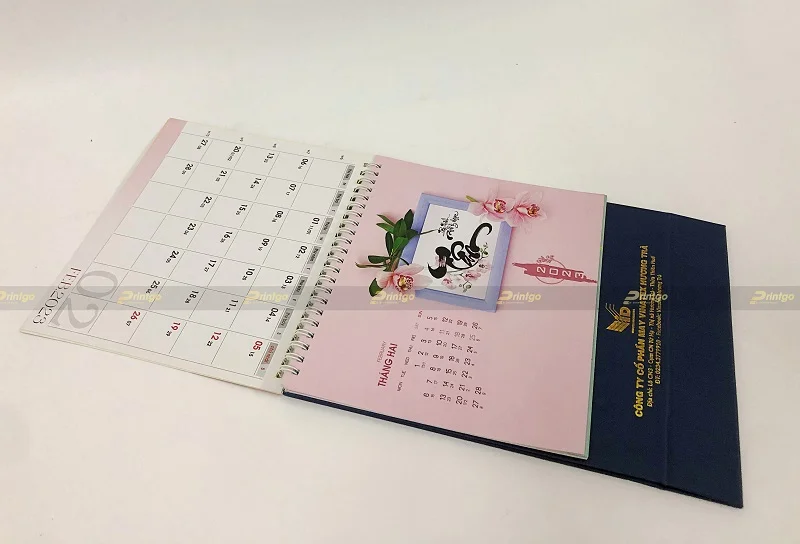 Vinatex Hương Trà và Printgo: In bộ lịch tết chào xuân 2023 mang nhiều dấu ấn thương hiệu